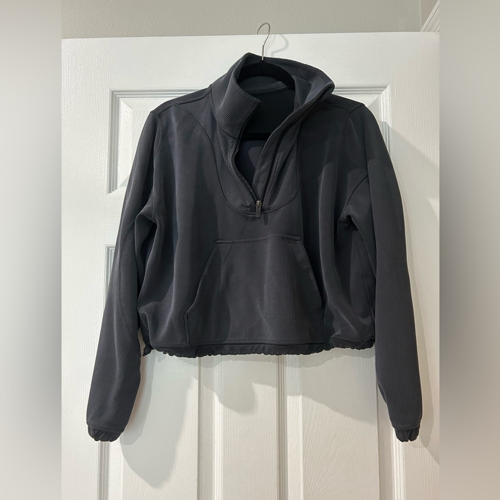 Lululemon brushed soft stream half zip